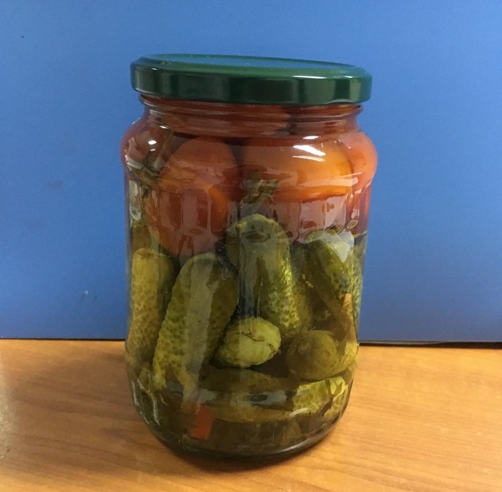Маринованный огурец с яичным томатом в банке 720 мл от Thongtan Food
