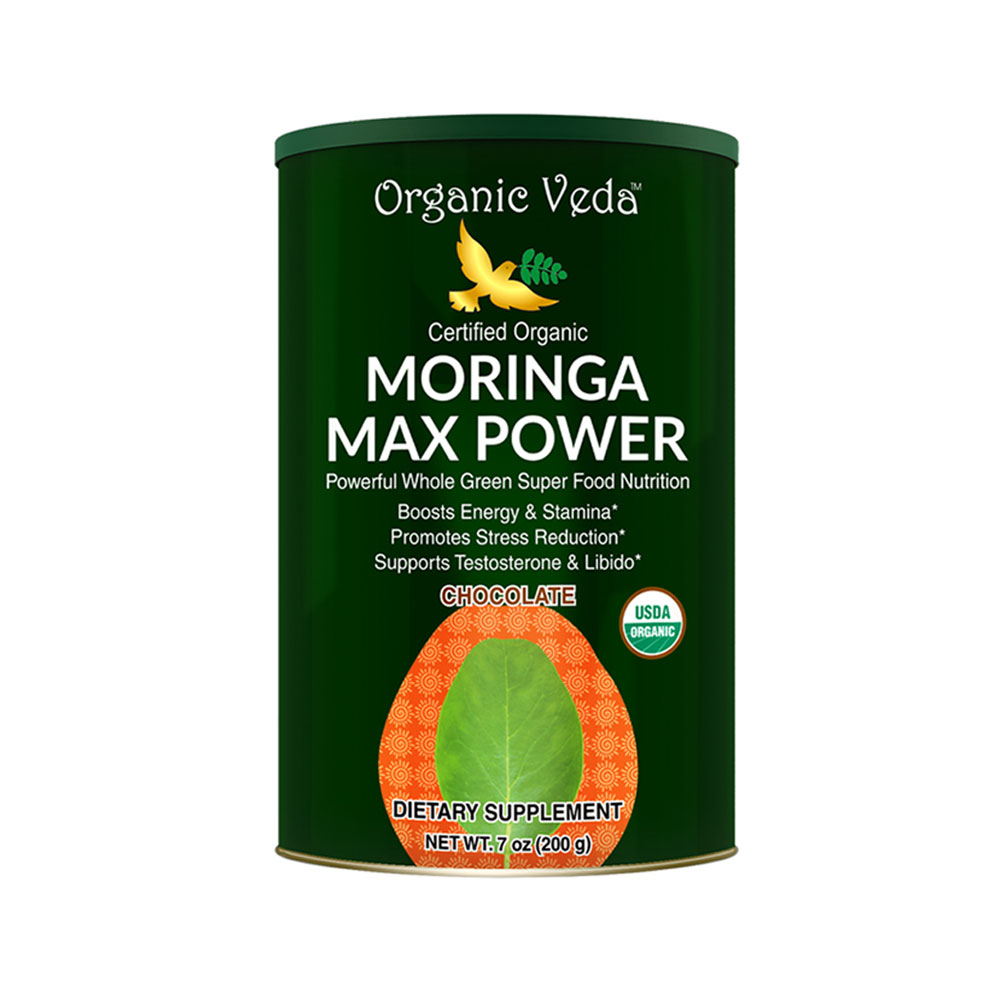 Herbal Supplement Moringa Max Power Powder Energy Booster, Stress Reduction