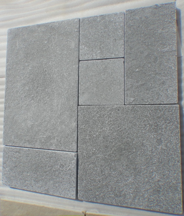 Tandur Grey Natural Indian Limestone Paving Slabs Outdoor Garden Walkway Patio Pack Pavers landscaping Stone French Pattern Tile