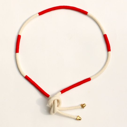 Rope Belt For Women Red White