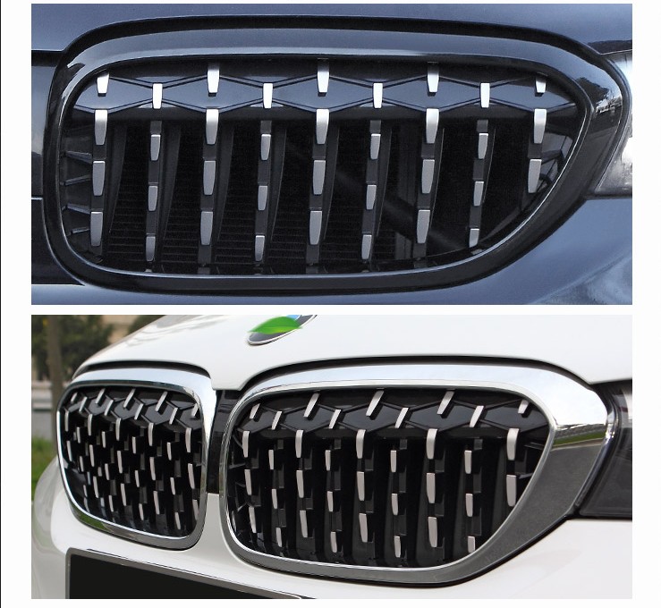 Передняя решетка радиатора для BMW Новинка 5 серии G30 G38 2011-2019 Алмазная решетка в стиле метеорита передний бампер решетка для стайлинга автомобиля