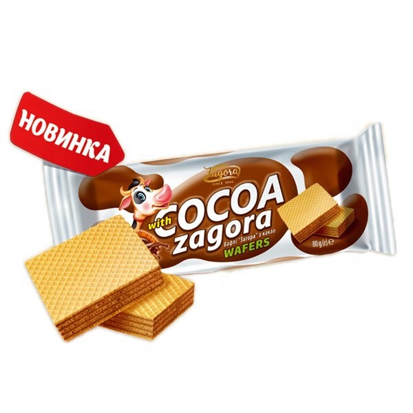 HIGH-quality Ukrainian flavor cocoa,milk wafers