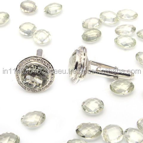 Green Amethyst Hydro Beautiful Gemstone Earrings