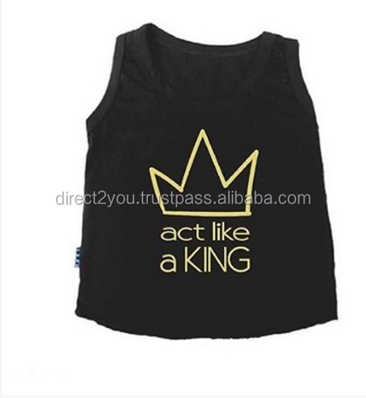 infant and toddler printed custom baby tank top