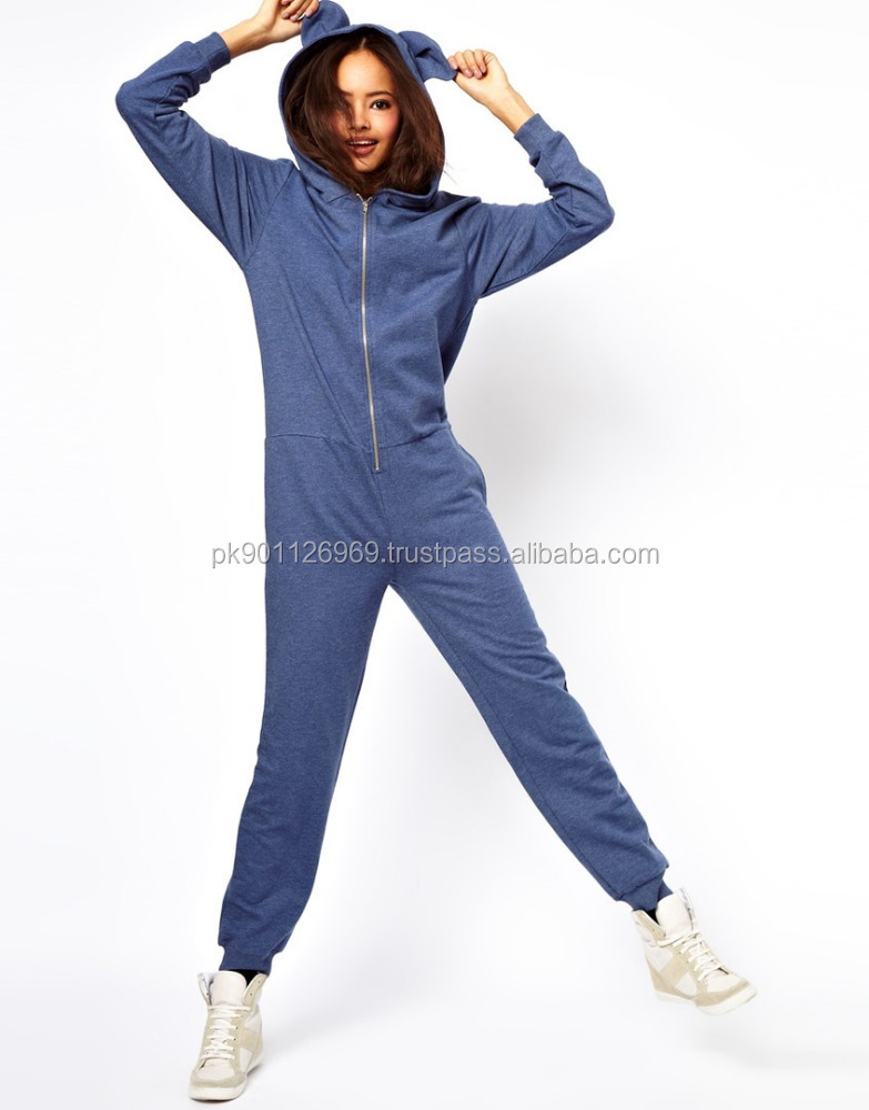 Cotton Fleece Onesie Women, Custom made Jumpsuits