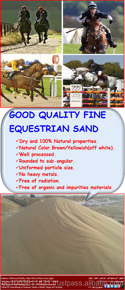Silica Sand for sports, landscaping and equestrian surfaces