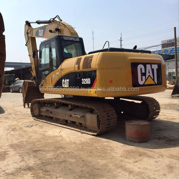 Шанхай гусеничная б/у машина, CAT320D гусеничный экскаватор на продажу