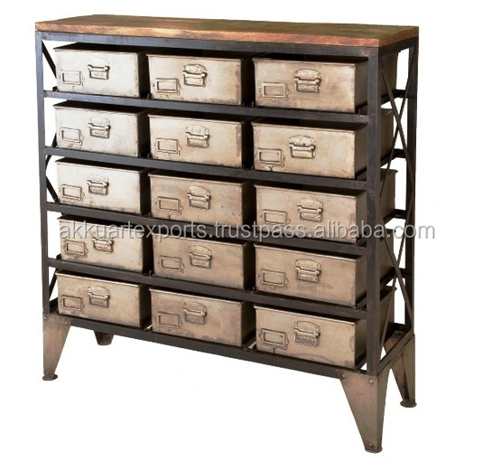 CHEST OF DRAWERS STORAGE CABINET WITH MANY DRAWERS METAL CABINET WITH DRAWERS
