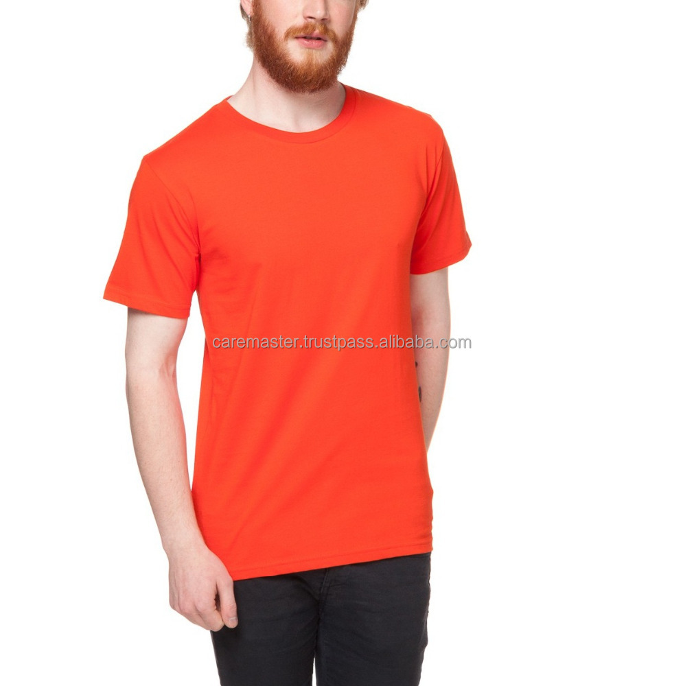 round neck cotton or wholesale blank t-shirt plain for sale