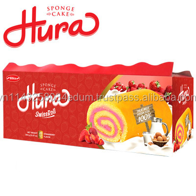[THQ VIETNAM] ароматизатор клубники Hura Swissroll в коробке Деми 360 г