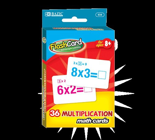 Bazic умножение флэш-карты (36/pack)