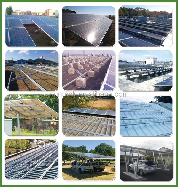 Sunforson fast installation pitched tin roof mount solar power racking system