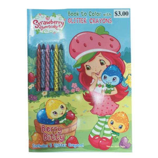 Strawberry Shortcake Coloring Book w/ Crayons