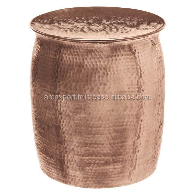 Copper Plated Hamerred Antique Tables Decoration Standard Fancy Wholesale Antique Designing Tables