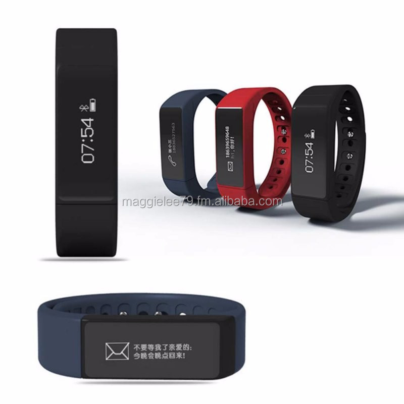 Bluetooth 4.0 Touch Screen Fitness Tracker Health Wristband Sleep Monitor Smart Watch