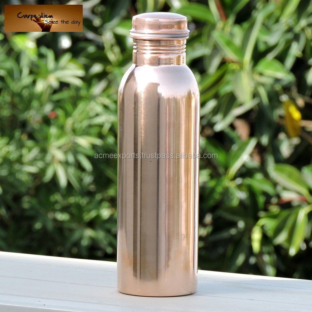 100 % Pure Copper YOGA Water Bottle Leak Proof for Drinking Water And Healthy Life