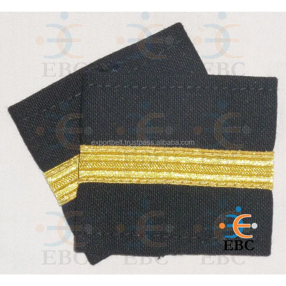 Pilot Epaulettes, rank epaulettes on the jacket shoulders, Airline pilot uniforms epaulette