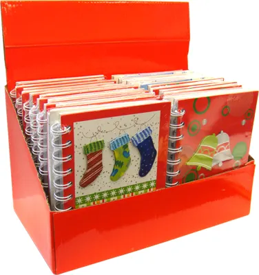 Christmas Spiral Notebook 3D 6in by 4in