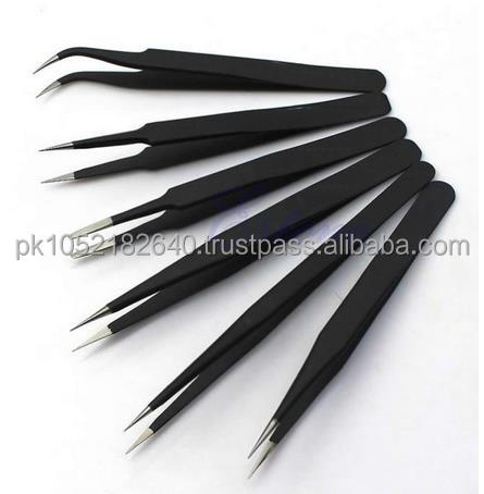 Professional Stainless Steel High Quality Precise Eye Brow Manicure Tweezers