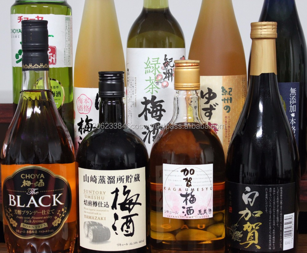 Большой ассортимент umeshu сливы винный бар набор для коктейля в различных вариантах