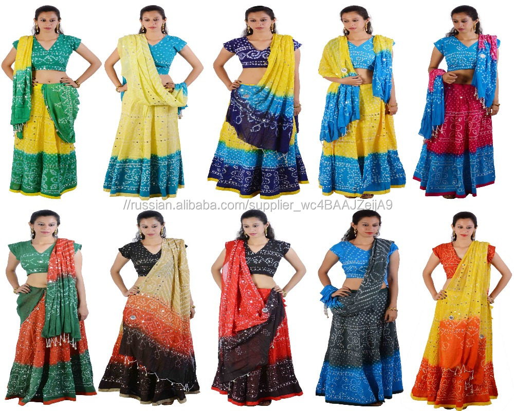 Раджастхани Bandhej Lehenga Чоли