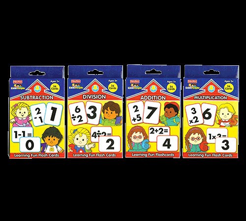 FISHER-PRICE Math Series Flash Cards (36/Pack)