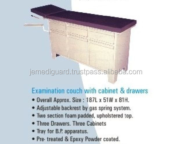 Examination Couch With Cabinet & Drawers