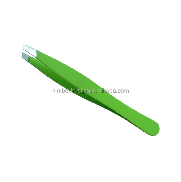 good quality stainless steel customized color eyebrow tweezers/ professional straight tip tweezers