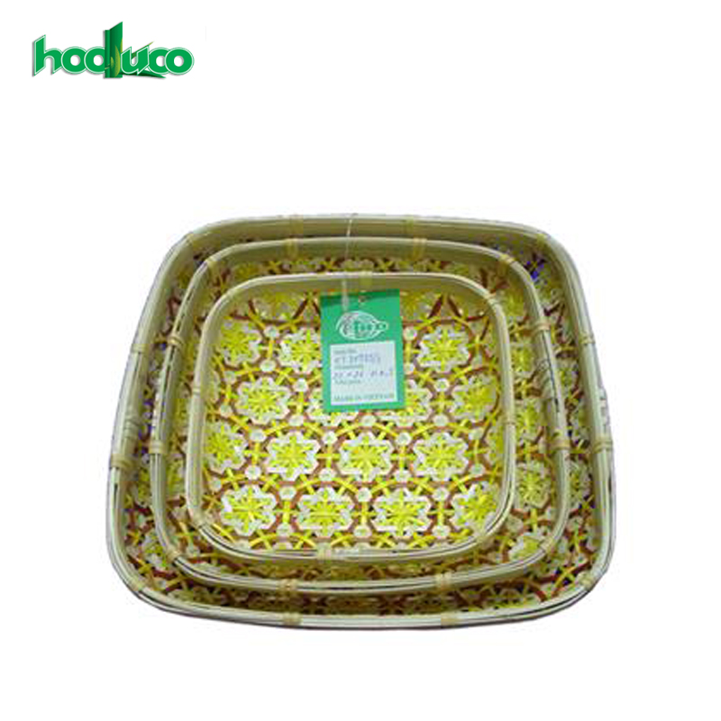 Wholesale Eco Friendly Handmade Various Colorful Large Bamboo Baskets Best Seller