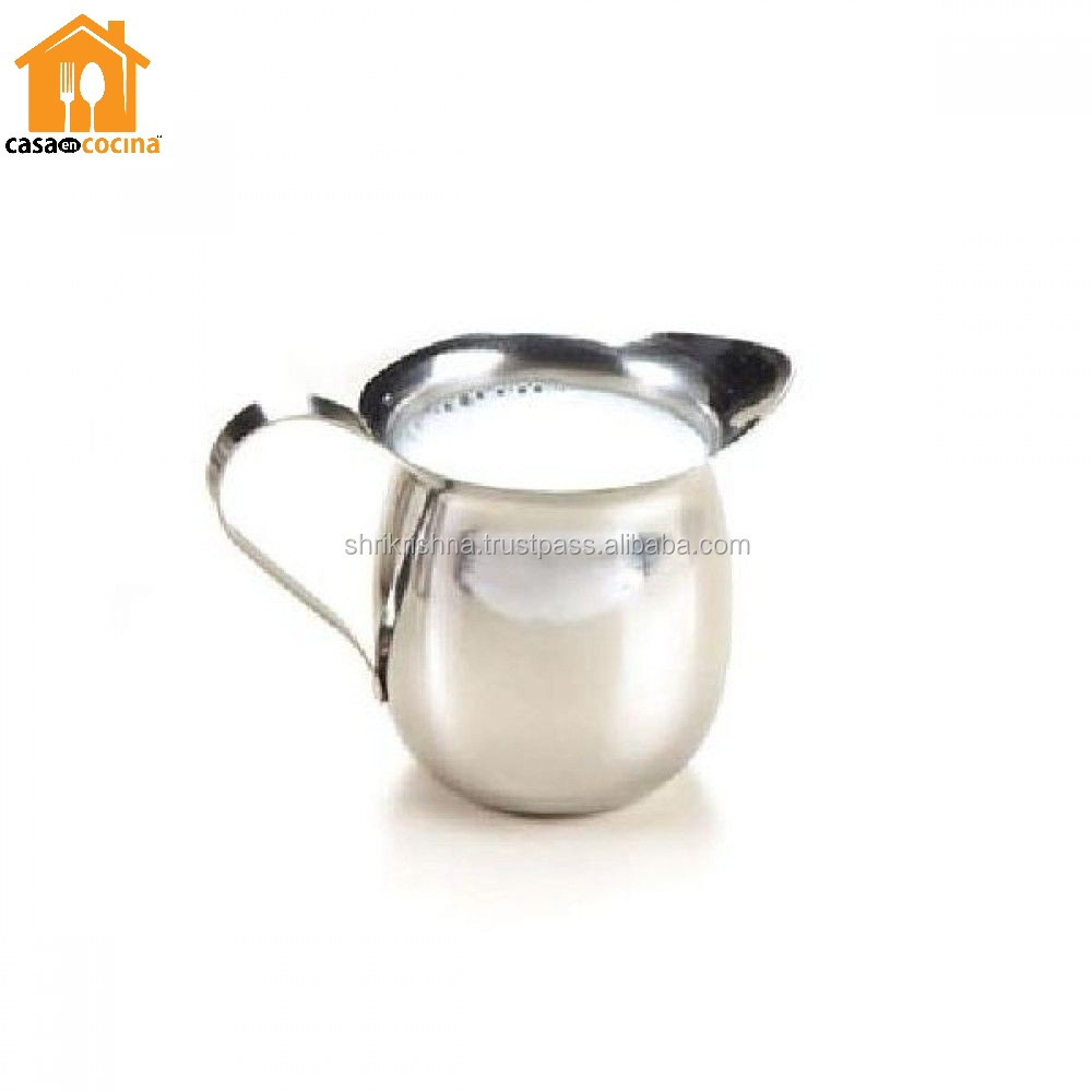 Ski Group Of Stainless Steel Bell Pitcher with Ice Guard Hammered