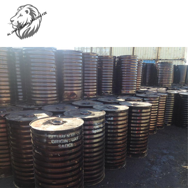Bitumen 40 50 for asphalt 180kg 150kg new steel drums UAE origin road construction and roofing bitumen