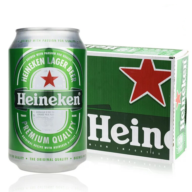 Премиум голландская пивная банка Heineken