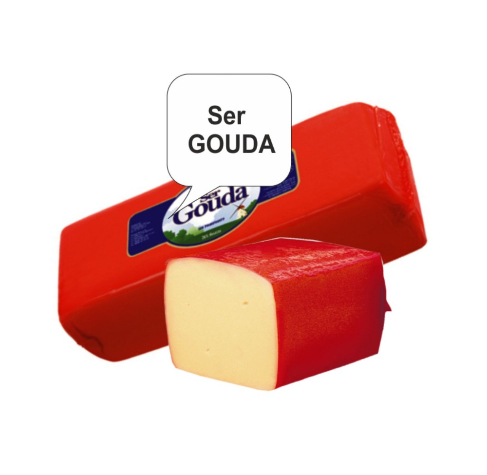Сыр Gouda в блоке
