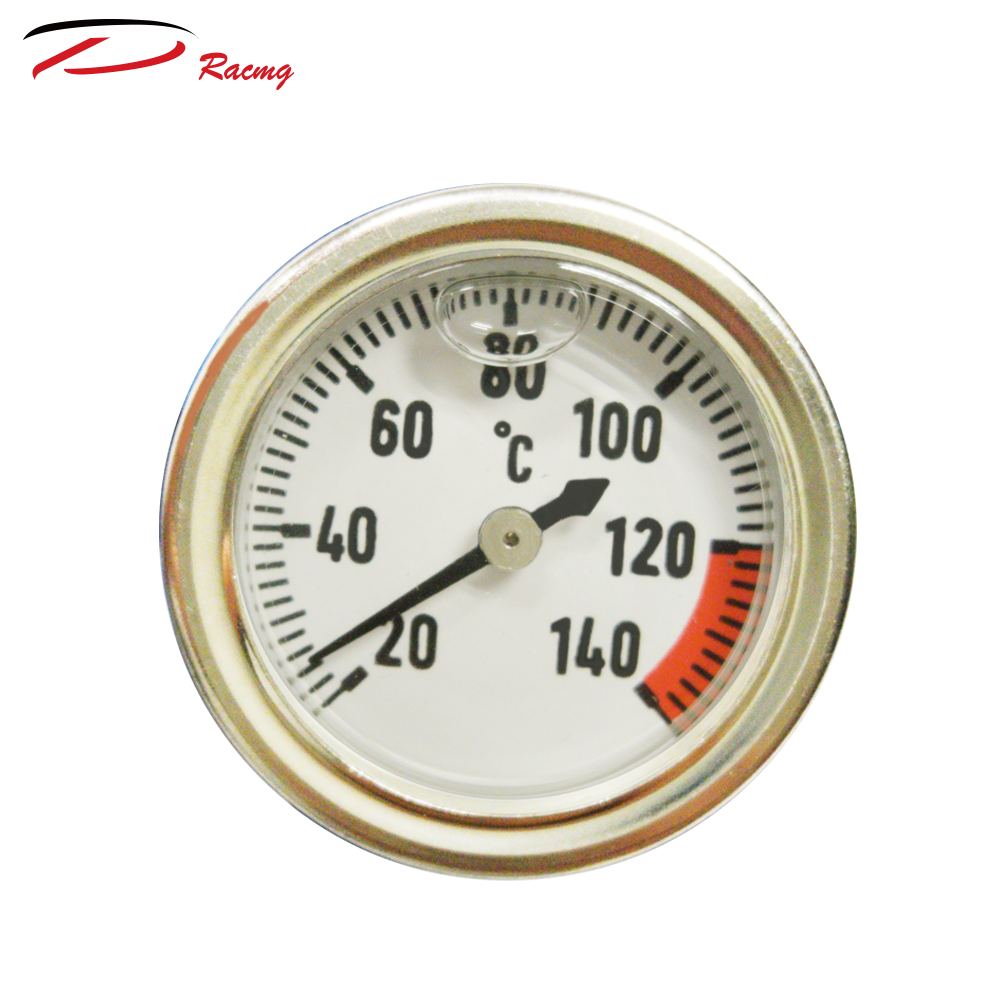 48mm Motorcycle Motorbike Engine Oil Tank Dipstick length 12mm With Temp Gauge