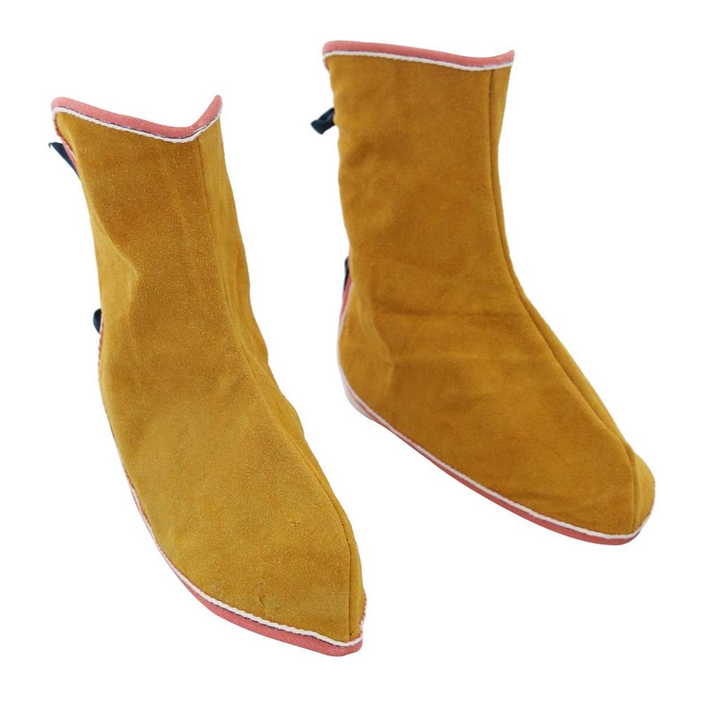 Welder Safety Cow Split Leather Shoe Covers for Foot Protection Heavy Duty Welding Protection Shoes Cover Resistant from Spark