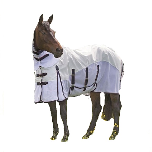 High Quality White/Orange/Navy Waterproof Breathable fly Rug