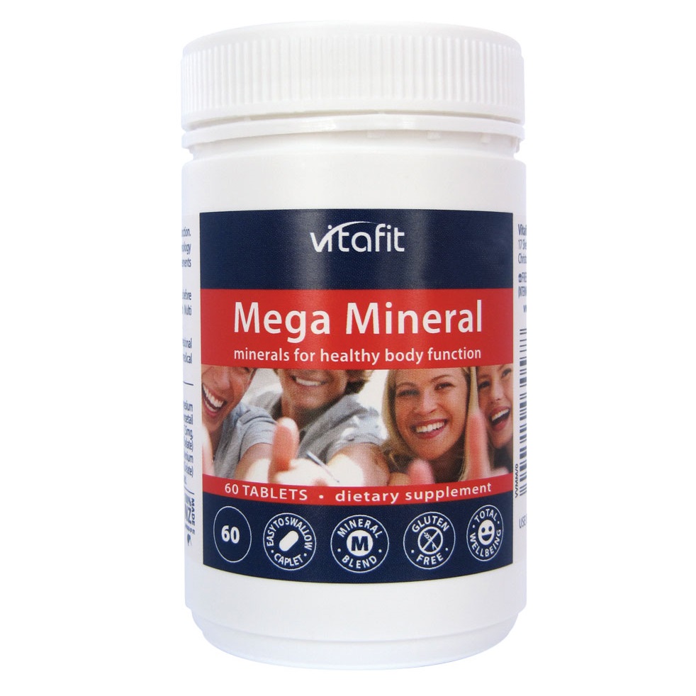 Vitafit Mega минерал | Поддержка сильных костей, обмена веществ и здоровья сердца, комплексная Минеральная Формула