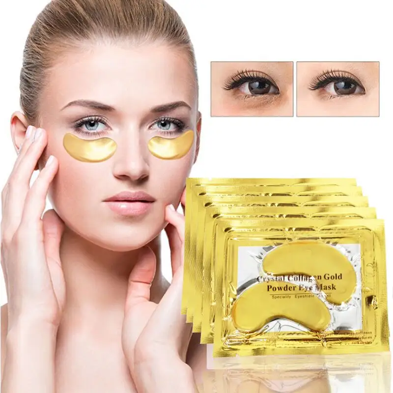 Beauty 24K Gold Leaf Foils Collagen Eye Compressed Sheet 24K Gold Eye Masks