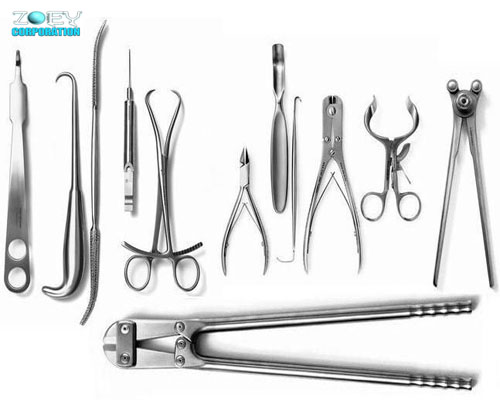 Orthopedic Surgery Instrument Set In The Basis Of Surgical Instruments