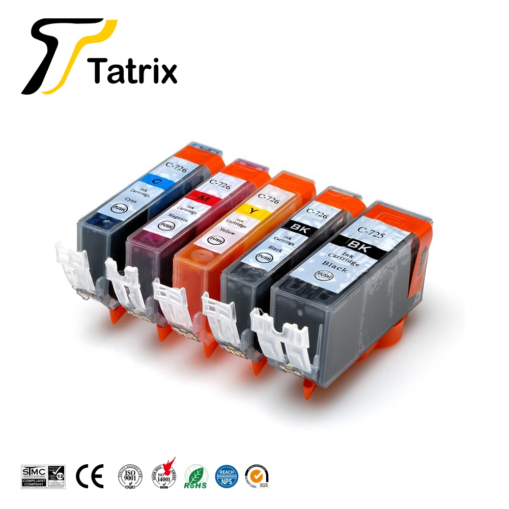 Tatrix PGI-725 PGI725 PGI 725 CLI-726 CLI726 CLI 726 совместимый премиум картридж для принтера Canon PIXMA IP4870 MX897