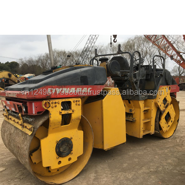 Вибрационный Гладкий барабанный ролик Dynapac cc222