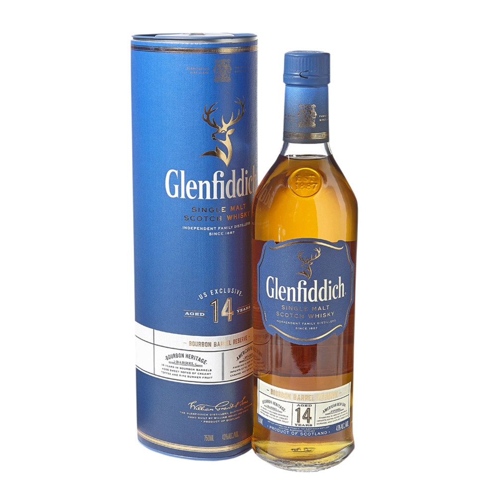 Glenfiddich 14 Year Old Speyside Single Malt Scotch