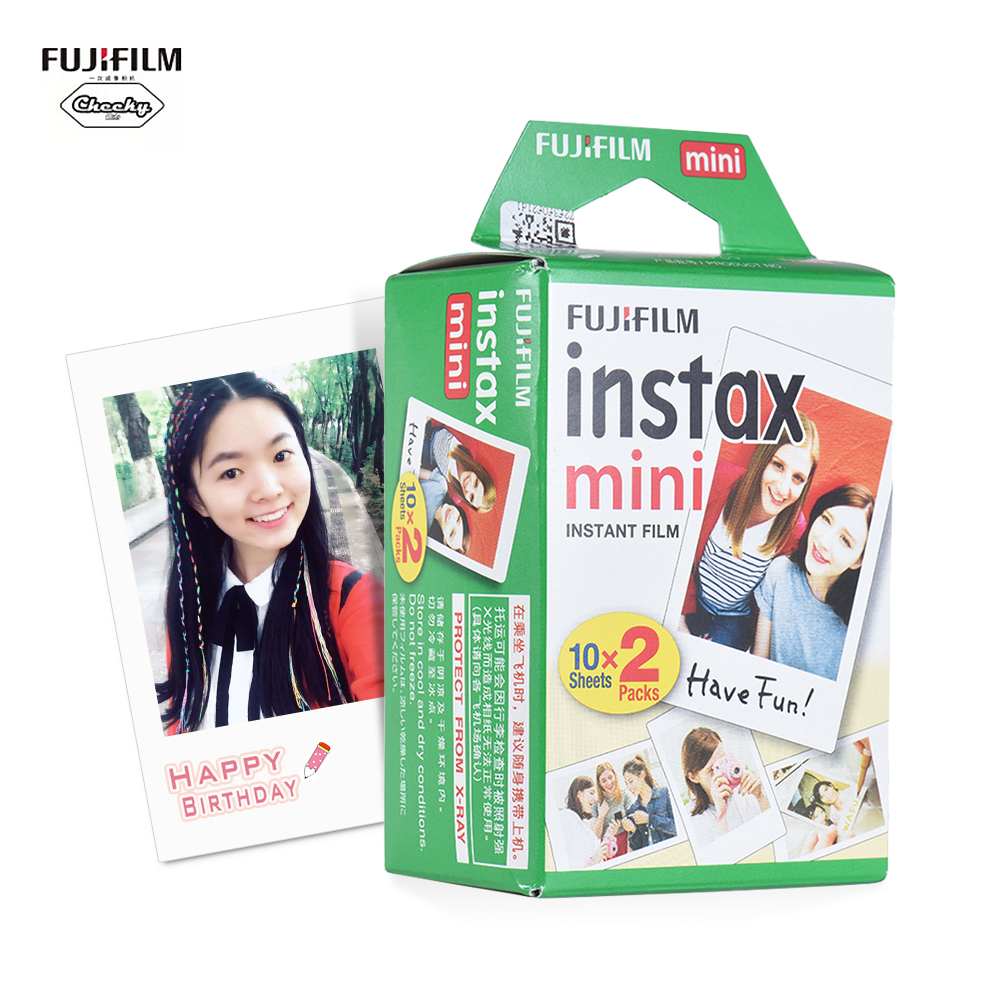 Белая пленка для Fuji Instax Mini 20 листов белая пленка фотобумага для моментальных фотоснимков для фотоаппаратов моментальной печати 7s/8/25/90/9