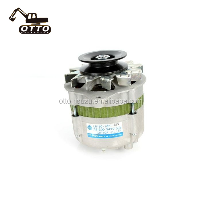 Генератор генератора двигателя 4JB1 для мини экскаватора SK60 8-97023263-0 8970232630 897023-2630