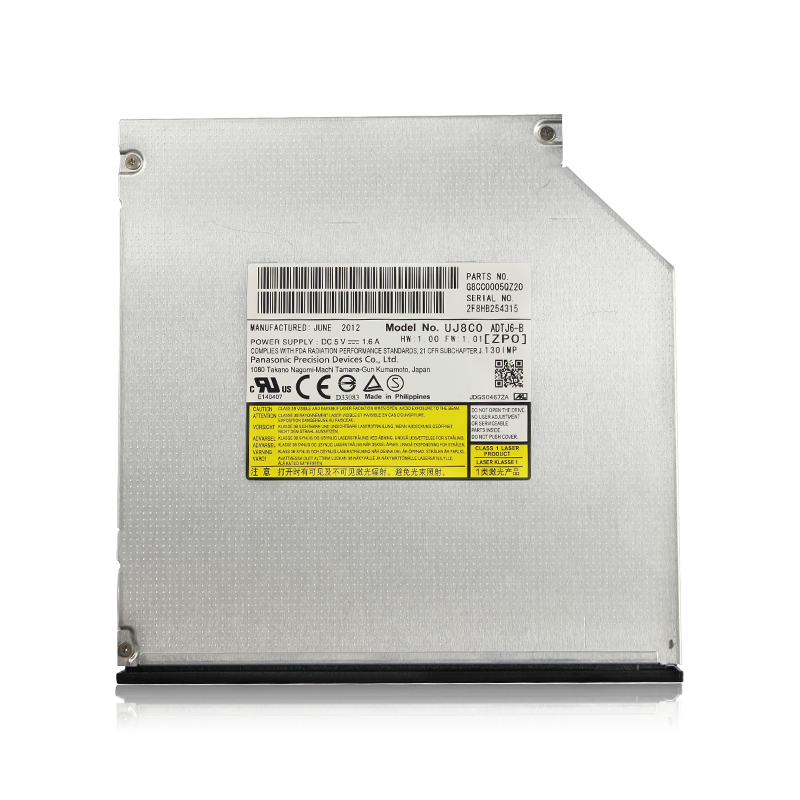 2012 Panasonic UJ8C0 ADTJ6-8 12,7 мм SATA 8X оригинальный бренд DVD записи диск для ноутбука