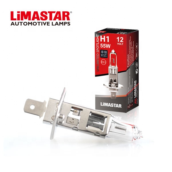 Галогенная лампа Limastar H1, фара 12 В, 55 Вт, P14.5s, противотуманная фара автомобиля