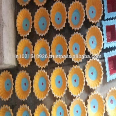 Diwali diya красочный и декоративный