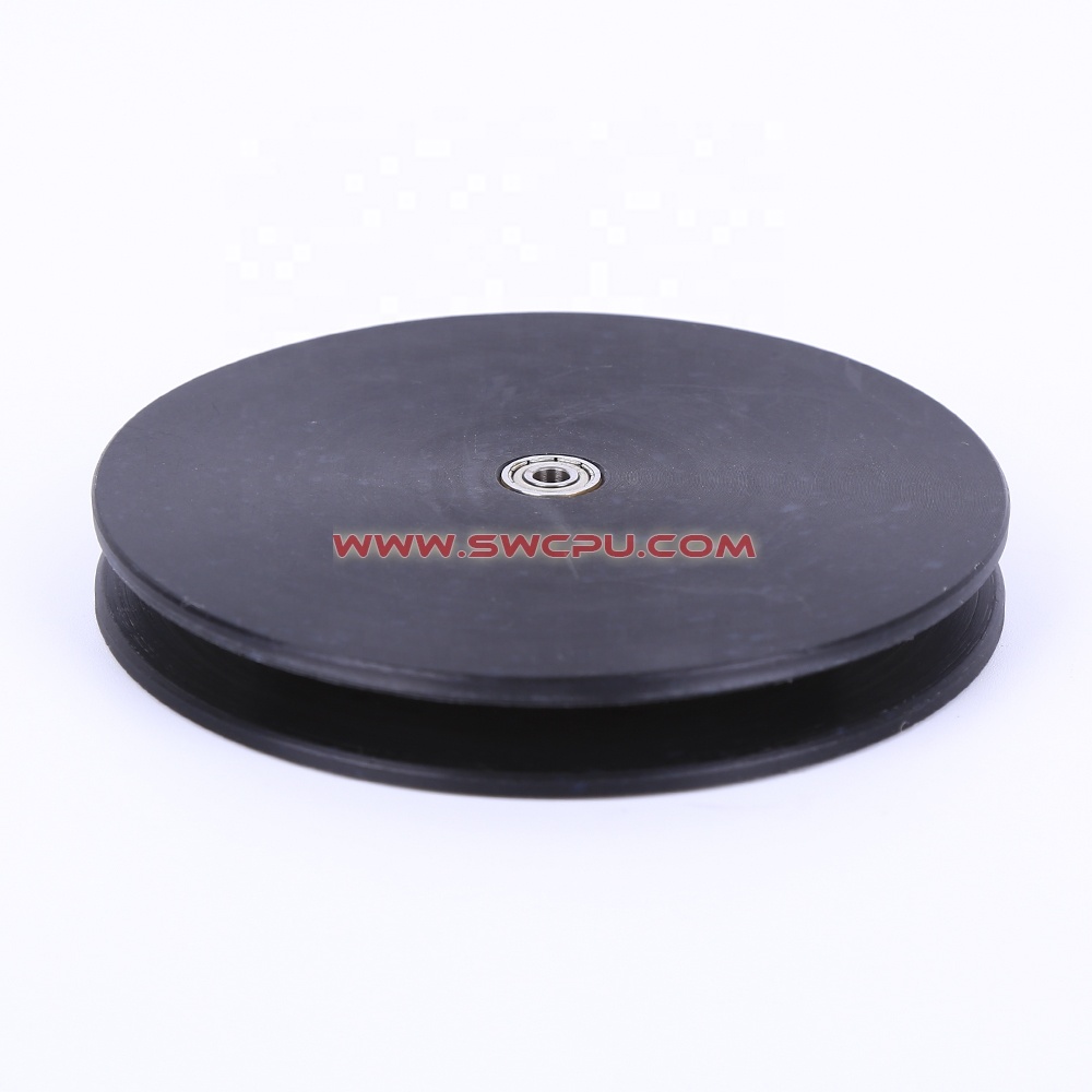 Low Price Plastic Wheel Customized PU On Cast Iron Wheels