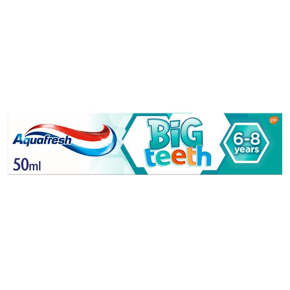 Aquafresh Big Teeth Toothpaste for Kids, 50 ml, 6-8 Years