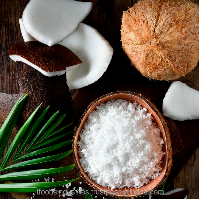 Высокие продукты из Таиланда, тертый кокос (Cocos nucifera)
